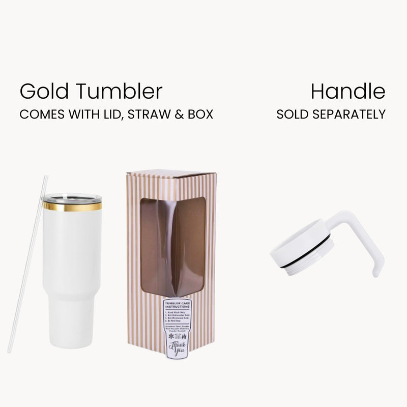 40oz Gold Plated Tumbler