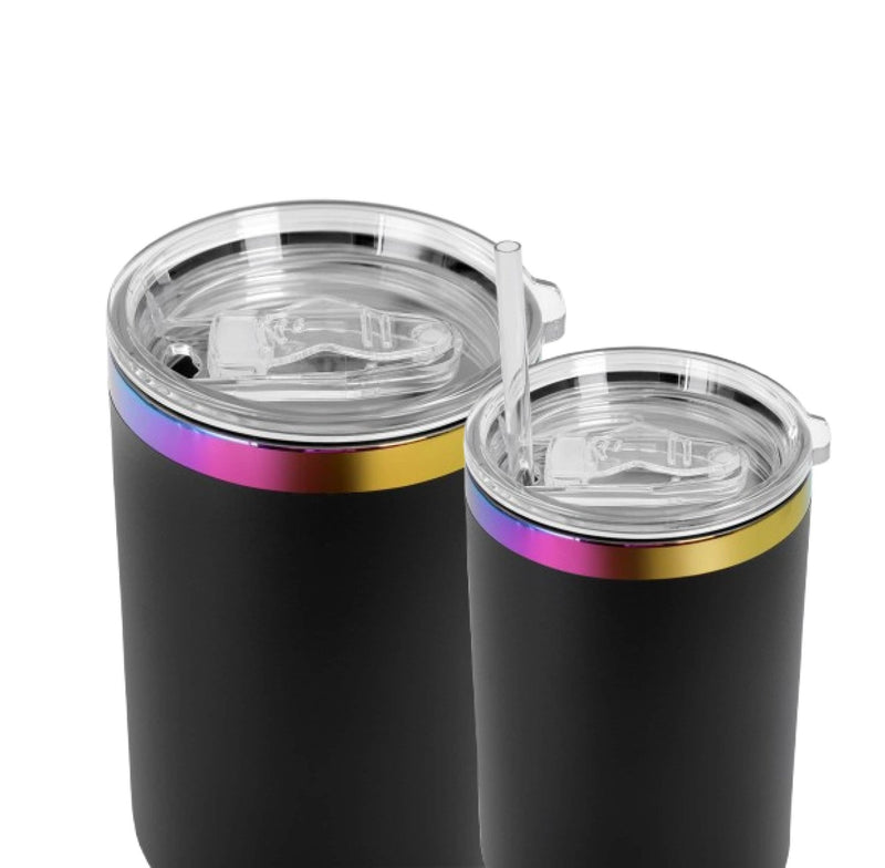 40oz Rainbow Plated Tumbler