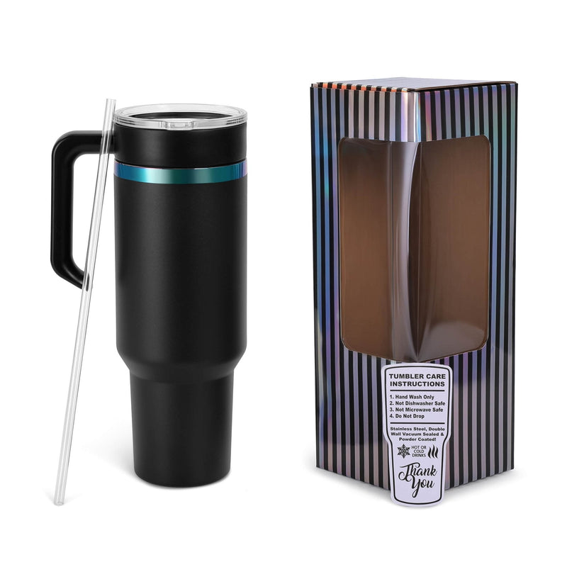 40oz Rainbow Plated Tumbler