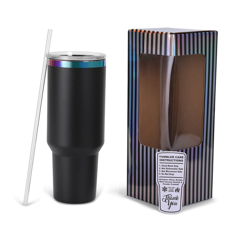 40oz Rainbow Plated Tumbler