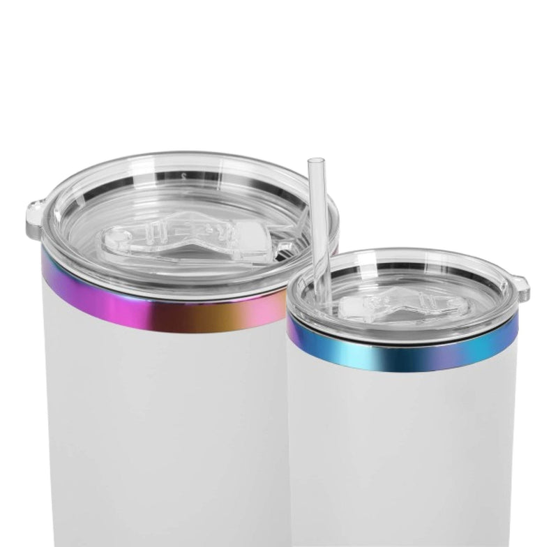 40oz Rainbow Plated Tumbler