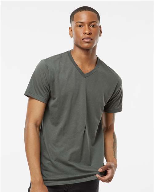 Tultex 207 Poly-Rich V-Neck T-Shirt