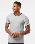 Tultex 246 Fine Jersey Ringer T-Shirt