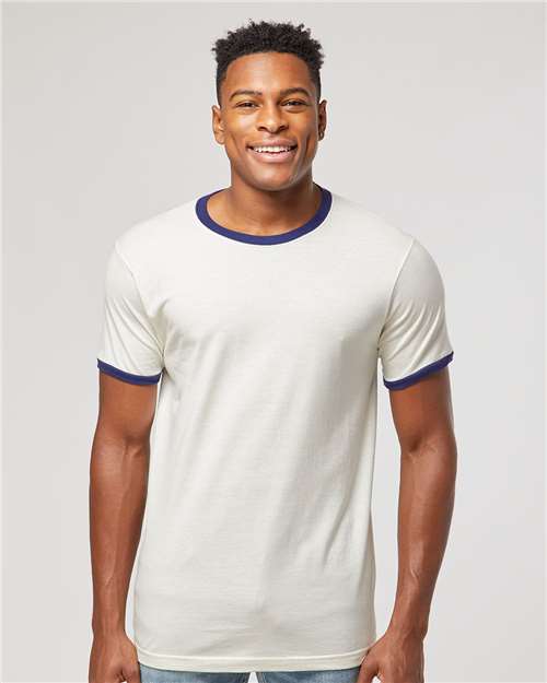 Tultex 246 Fine Jersey Ringer T-Shirt