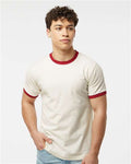 Tultex 246 Fine Jersey Ringer T-Shirt