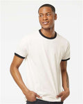 Tultex 246 Fine Jersey Ringer T-Shirt