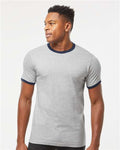Tultex 246 Fine Jersey Ringer T-Shirt