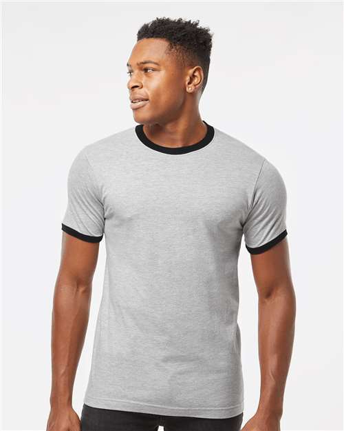 Tultex 246 Fine Jersey Ringer T-Shirt